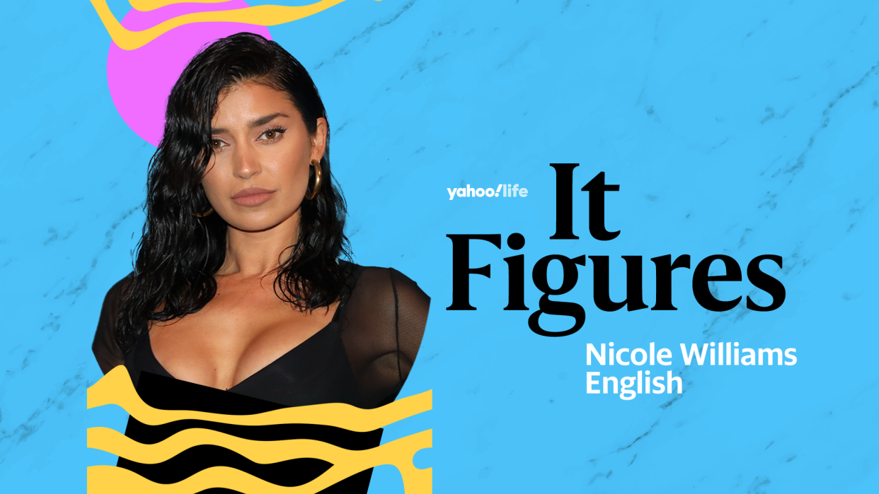 Nicole Williams English is proud to share her pregnancy journey with Sports Illustrated Swimsuit. (Illustration by Quinn Lemmers for Yahoo / Photo: Getty Images)