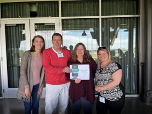 AIR teammates accept the Healthiest Employer Award at a special recognition event hosted by the Denver Business Journal.