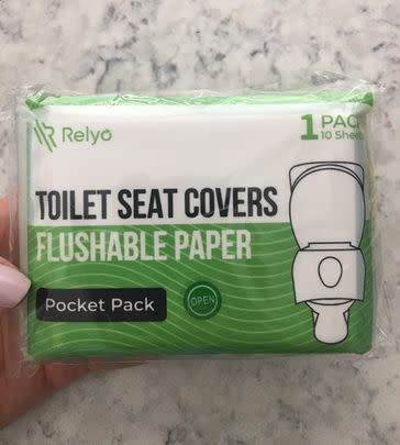 Flushable toilet seat covers