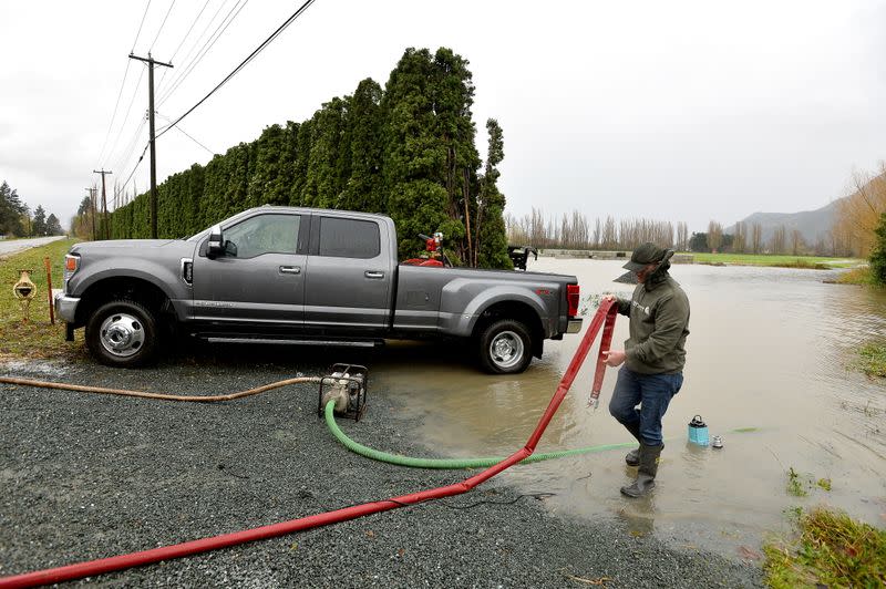 Rainstorms lash the western Canadian province of British Columbia