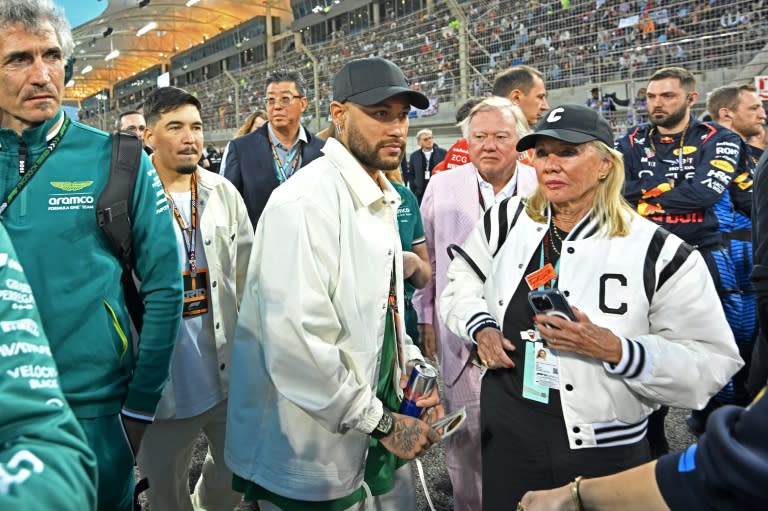 Sidelined Neymar on the grid at the Bahrain Grand Prix in March (ANDREJ ISAKOVIC)