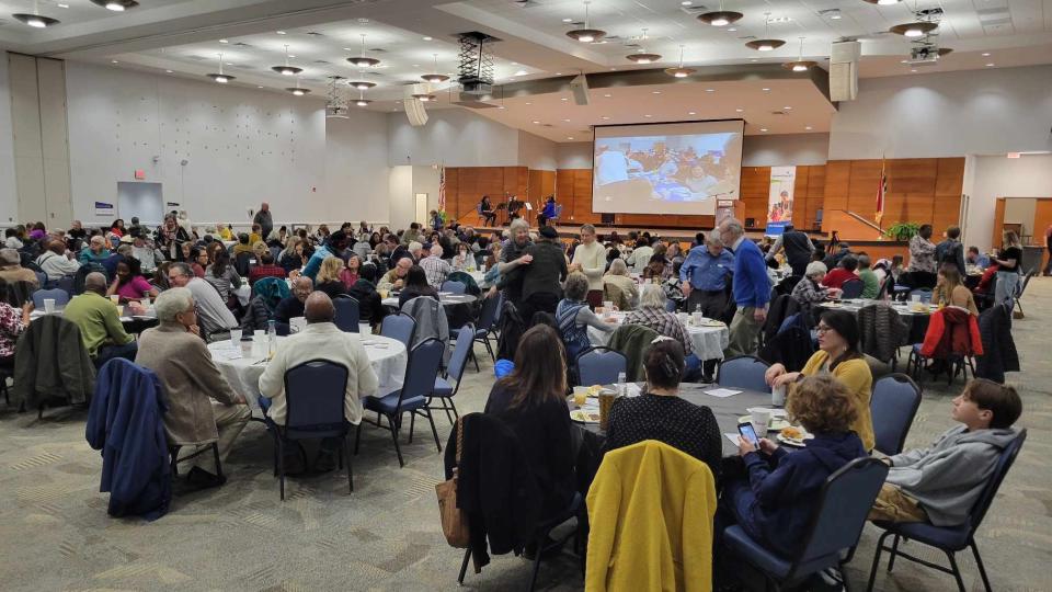 It's a packed room Jan. 15, Dr. Martin Luther King Jr. Day, during the MLK Unity Breakfast at Blue Ridge Community College.