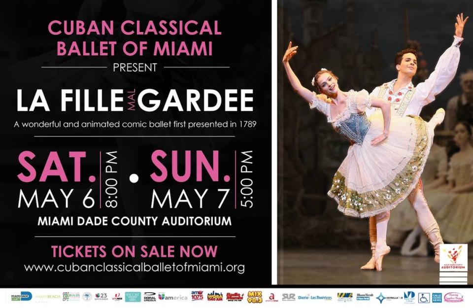 Póster promocional Cortesía/ Ballet Clásico Cubano de Miami