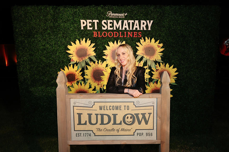 Director + Writer Lindsey Anderson Beer attends "Pet Sematary: Bloodlines" Special Advance Screening at Hollywood Forever Cemetery on September 30, 2023 in Hollywood, California.