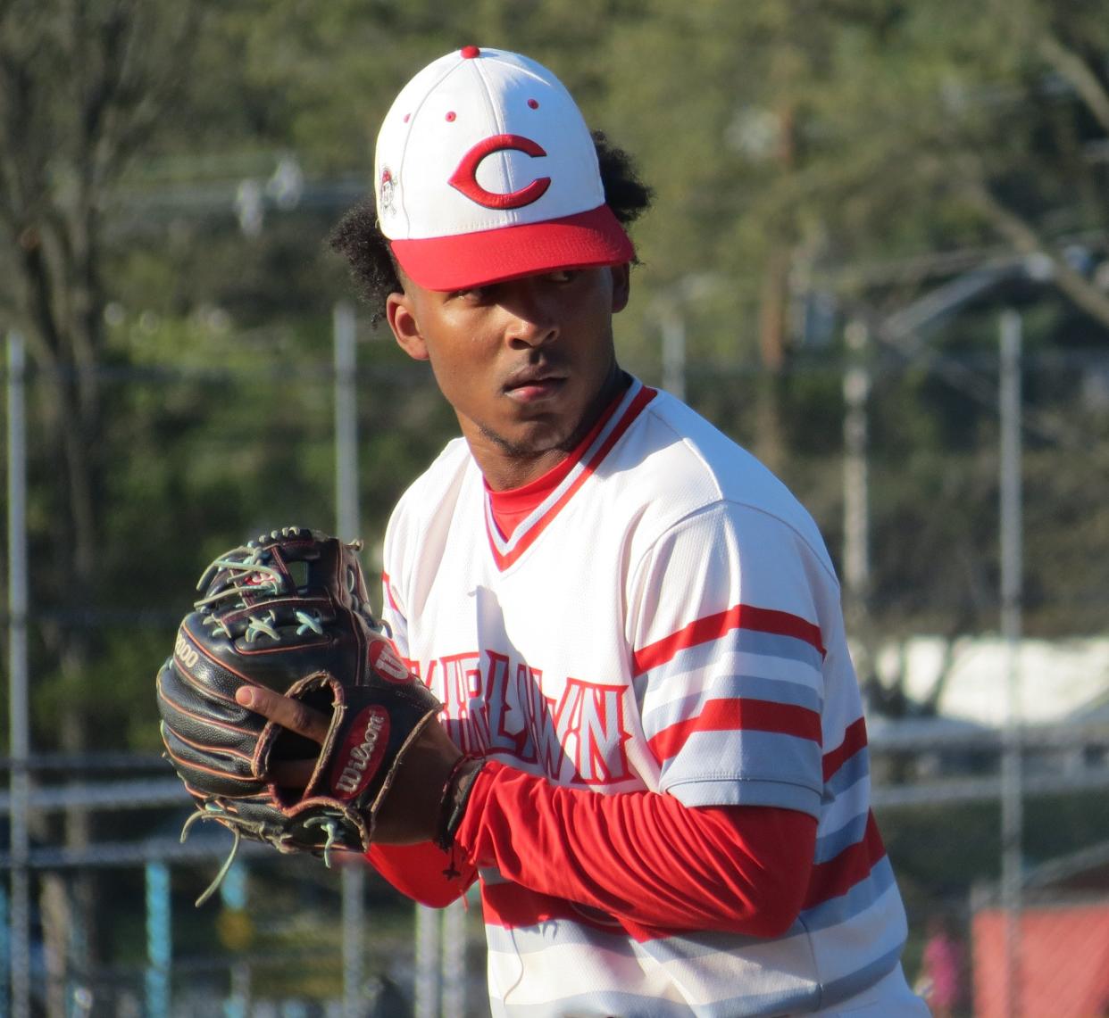 Fair Lawn junior pitcher Alex Cruz says allowing coaches to have contact with catchers via an electronic device during games is "better to move things along."