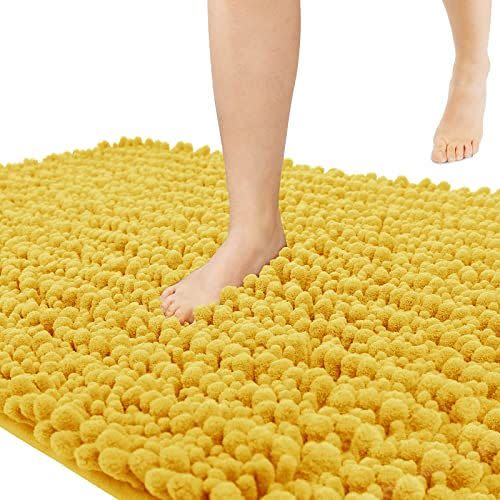 4) Chenille Bath Mat