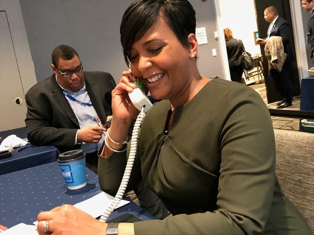 Atlanta Mayor Keisha Lance Bottoms led a Census panel at a conference of mayors in Washington, D.C. in January. She said an accurate count is important to city officials. "If our numbers don’t reflect who we are it’s going to be our city budget that has to bear that burden,” she said.
