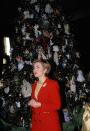 <p>First Lady Hillary Clinton decorated an 18.5-foot Fraser fir tree with a mix of classic and "<a href="http://articles.latimes.com/1993-12-07/news/mn-64876_1_white-house-christmas" rel="nofollow noopener" target="_blank" data-ylk="slk:funky;elm:context_link;itc:0;sec:content-canvas" class="link ">funky</a>" ornaments for her first Christmas in the White House. </p>