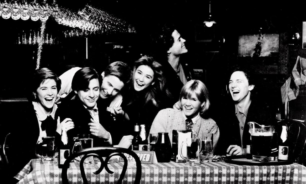 <span>From left: Ally Sheedy, Judd Nelson, Emilio Estevez, Demi Moore, Rob Lowe, Mare Winningham and Andrew McCarthy in St Elmo's Fire.</span><span>Photograph: Associated Press</span>