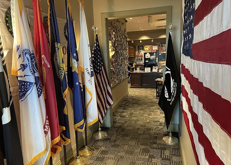 The inside of the Michigan Armed Forces Center, also known as Michigan Freedom Center, opened at 11 a.m., Nov. 11, 2011, in the McNamara Terminal, near Gate A43. Since 2011, over 800,000 active duty military members, reservists and military veterans have stopped by.