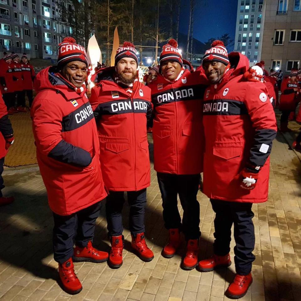 <p>Neville Wright Canada, bobsled: Represent, in full effect and ready for opening ceremonies! @pyeongchang2018 @teamcanada #gocanadago (Photo via Instagram/nwright021) </p>