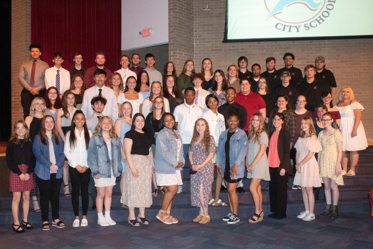 Alliance High School honored 51 students who received scholarships, and 13 students who have accepted full-time jobs after work in the Career Tech program.
