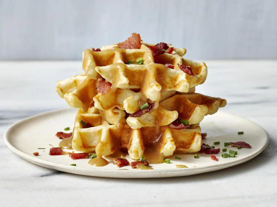 <p>Cooking Light</p><p>If you ever have leftover mashed potatoes, this is a delicious side dish to add to a meal. You can use your waffle pan to make some Mashed Potato Mini Waffles, even add some bacon or cheese for fun!</p><p><strong>Get The Recipe: <a href="https://www.cookinglight.com/recipes/mashed-potato-mini-waffles" rel="nofollow noopener" target="_blank" data-ylk="slk:Mashed Potato Mini Waffles;elm:context_link;itc:0;sec:content-canvas" class="link ">Mashed Potato Mini Waffles</a></strong></p><p><strong>Related: </strong><strong><a href="https://www.yahoo.com/lifestyle/perfectly-crunchy-bacon-oven-194121022.html" data-ylk="slk:How to Make Perfectly Crunchy Bacon in the Oven;elm:context_link;itc:0;sec:content-canvas;outcm:mb_qualified_link;_E:mb_qualified_link;ct:story;" class="link  yahoo-link">How to Make Perfectly Crunchy Bacon in the Oven</a></strong></p>