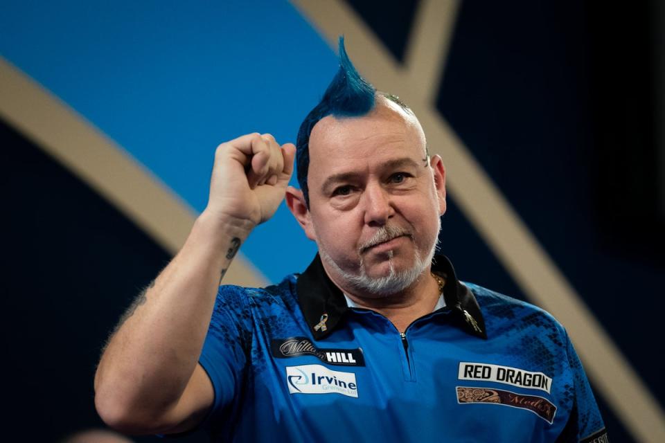 Peter Wright coasted into the last 16 at the Winter Gardens (Aaron Chown/PA) (PA Archive)