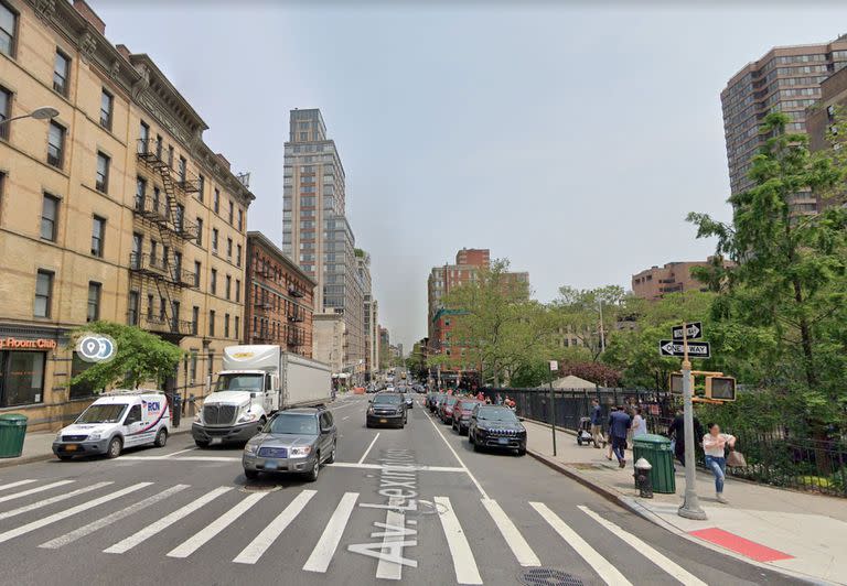 La zona del ataque, en el Upper East Side de Manhattan