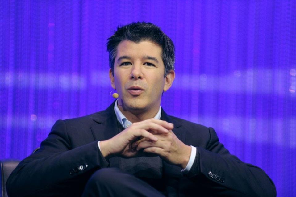 Travis Kalanick, the CEO of City Storage Systems, speaking at a 2013 event