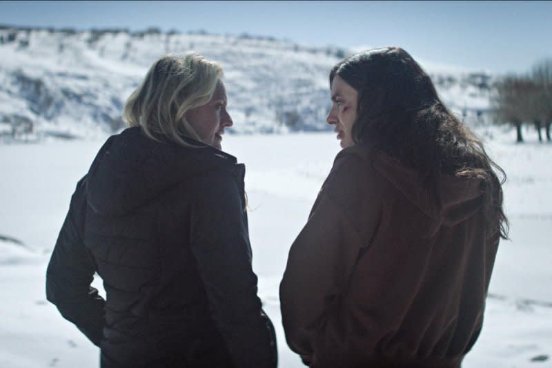 Imogen (Elisabeth Moss, L) finds Adilah (Yumna Marwan) in Turkey. Photo courtesy of FX