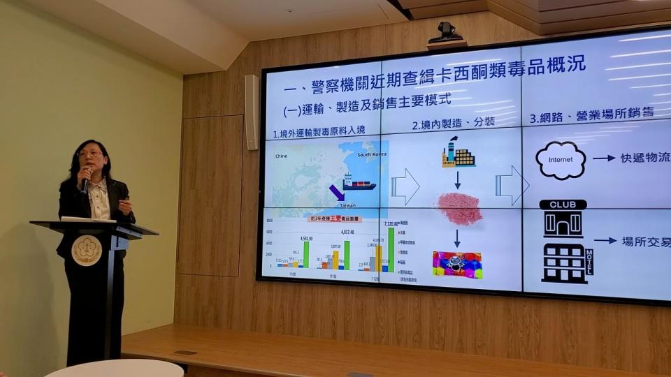 刑事局毒品查緝中心副大隊長劉貞汝。呂志明攝