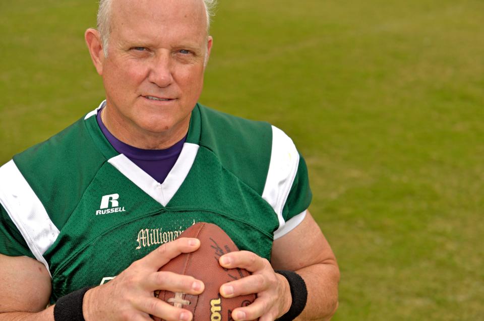 Sarasota's Mike Lynch earned a place in Guinness World Records as oldest football player for playing in a semi-professional game.