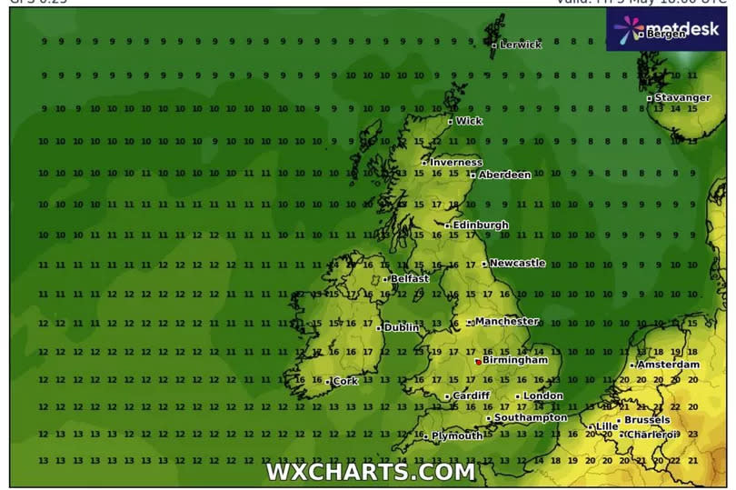 Conditions on May 3