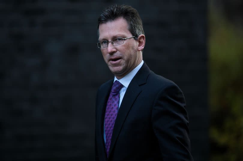 Kenilworth and Southam MP Jeremy Wright outside Downing Street