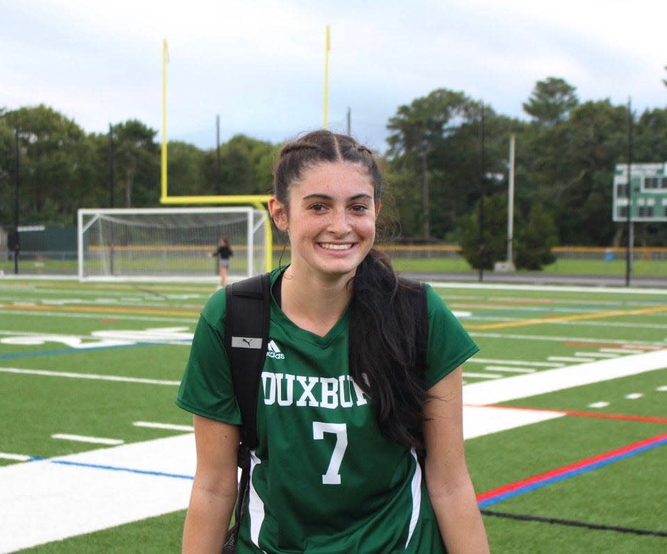 Morgan Cheverie of Duxbury High has been named to The Patriot Ledger/Enterprise All-Scholastic Girls Soccer Team.
