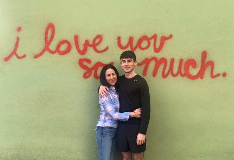 Kristine Short with son Caden, a 21-year-old senior at New York University majoring in American studies.  (Courtesy Kristine Short)