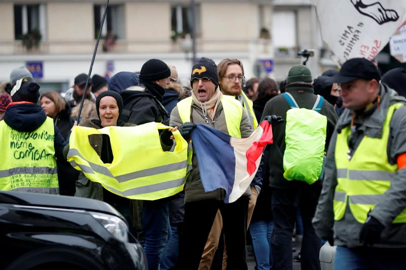 Demonstration marking the first anniversary of the "yellow vests" movement in Paris