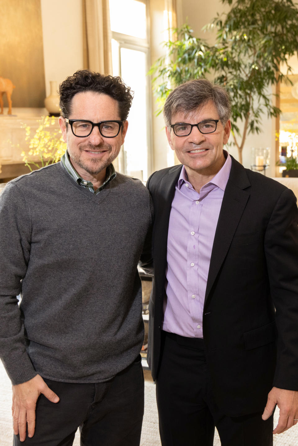 J.J. Abrams and George Stephanopoulos