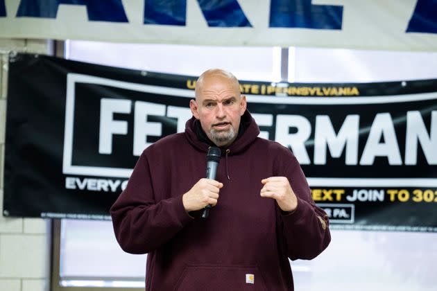 Democratic candidate for U.S. Senate John Fetterman announced he was hospitalized after having a stroke (Photo: Tom Williams via Getty Images)