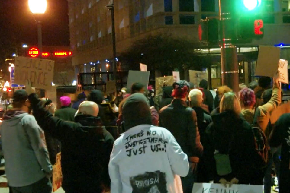 IMAGE: Protest in Omaha (WOWT)