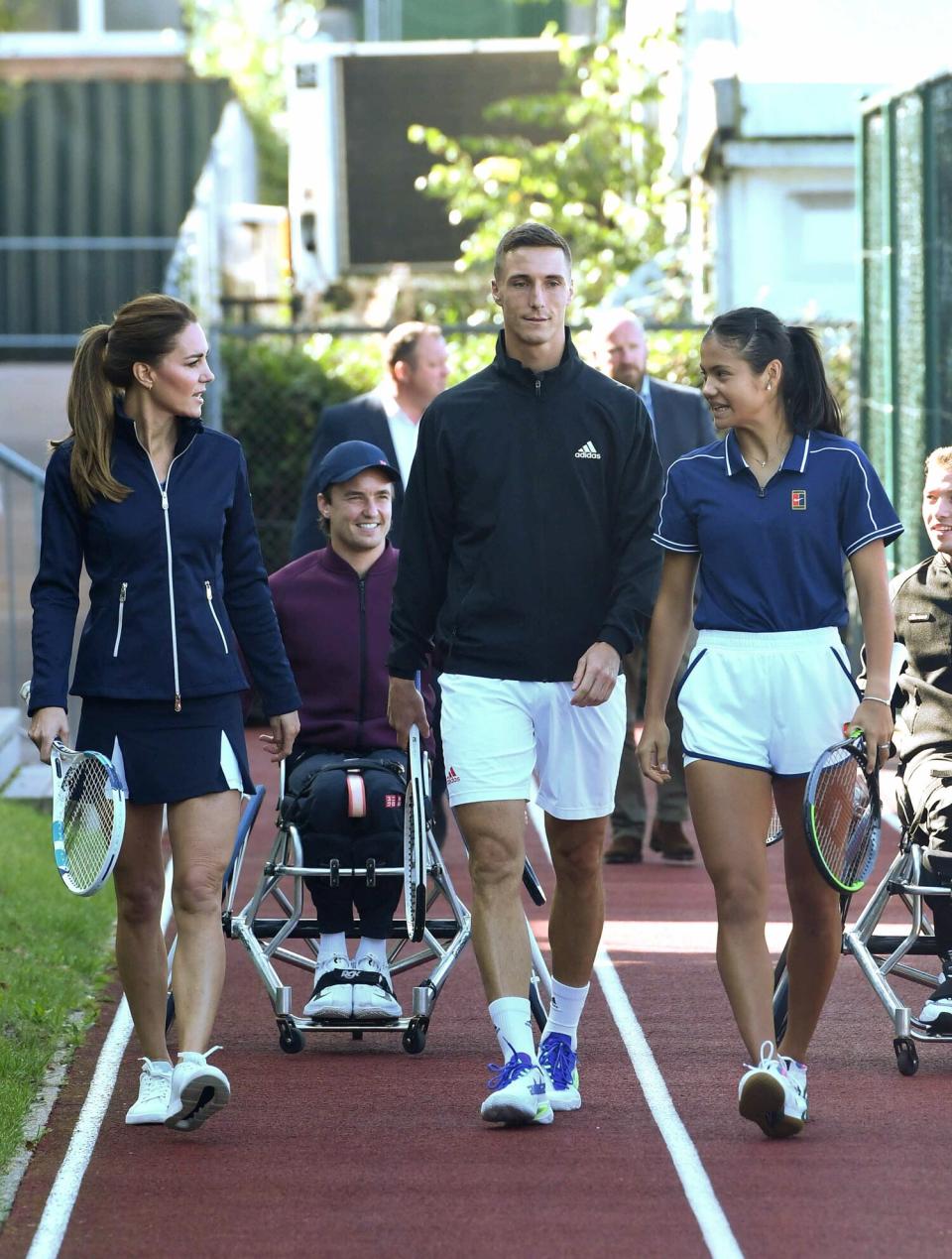 The Duchess Of Cambridge Meets British US Open Champions