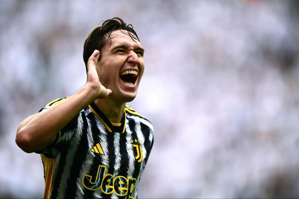 New arrival: Liverpool are poised to sign Italy international Federico Chiesa from Juventus (AFP via Getty Images)