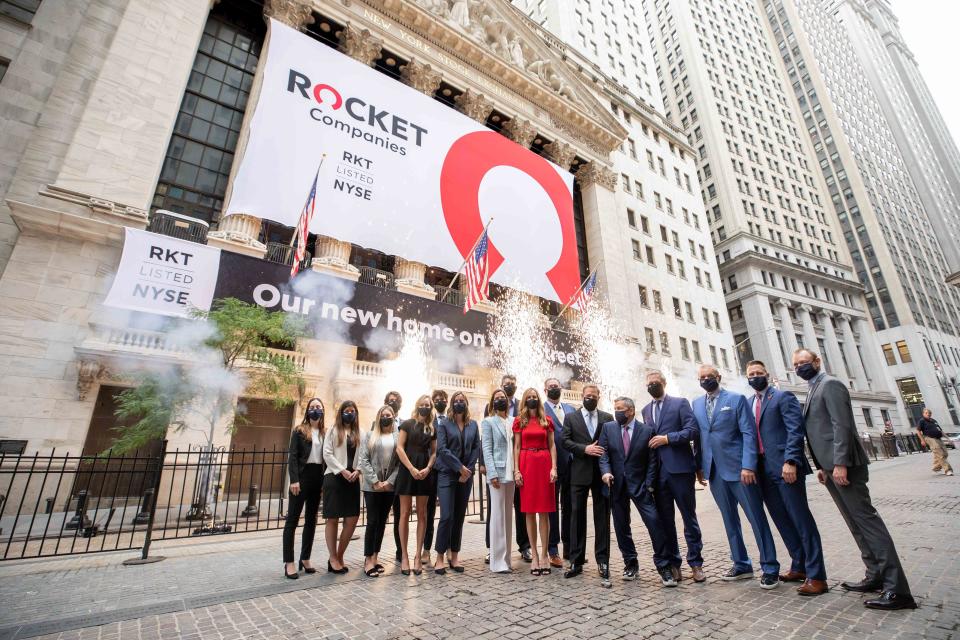 Rocket Companies, Inc. Rings The Opening Bell   The New York Stock Exchange welcomes Rocket Companies, Inc. (NYSE: RKT) in celebration of its IPO. To honor the occasion, Dan Gilbert, Chairman, and Jay Farner, Chief Executive Officer, joined by Stacey Cunningham, President, NYSE, ring the NYSE Opening Bell.