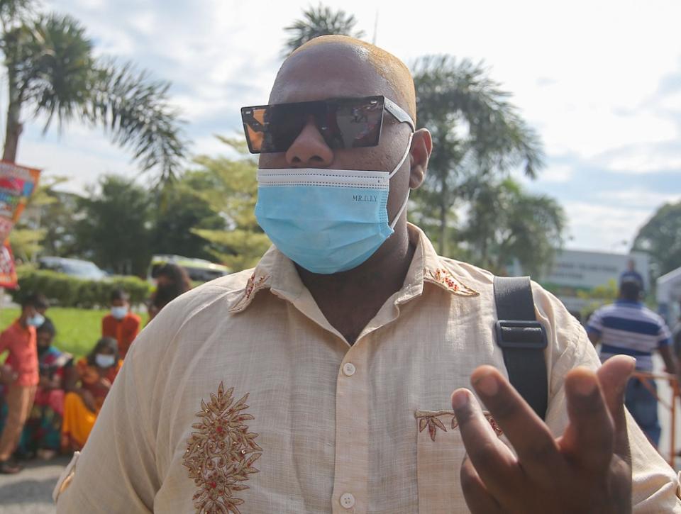 Nagaindran said this year's Thaipusam celebration was uneventful. ― Picture by Farhan Najib