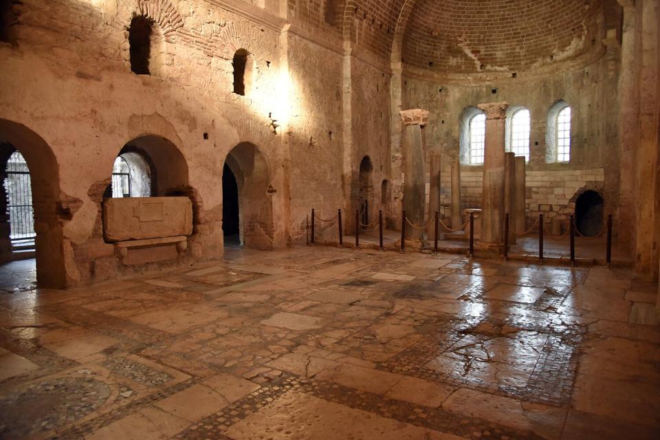 A view of the 11th century Church of St. Nicholas, in Demre, near Antalya, southern Turkey, Friday, Oct. 6, 2017.