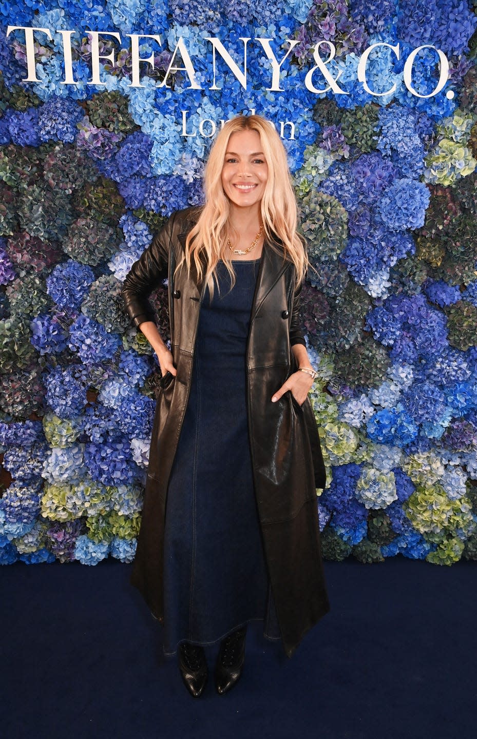 sienna miller denim maxi dress