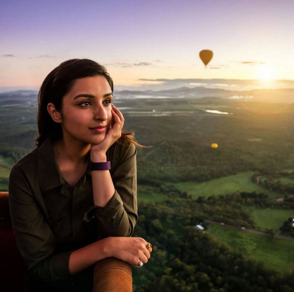 11. Encompassing all the beauty of the country and Parineeti in a single frame.