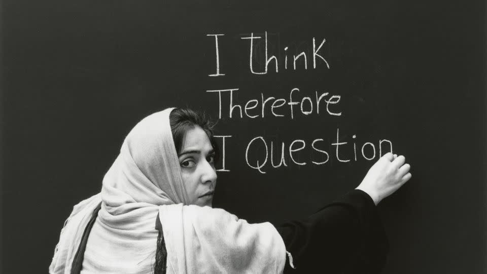 Maria Kheirkhah's image titled "I Think Therefore I Question," from 2002-03. - Courtesy the artist/MACK