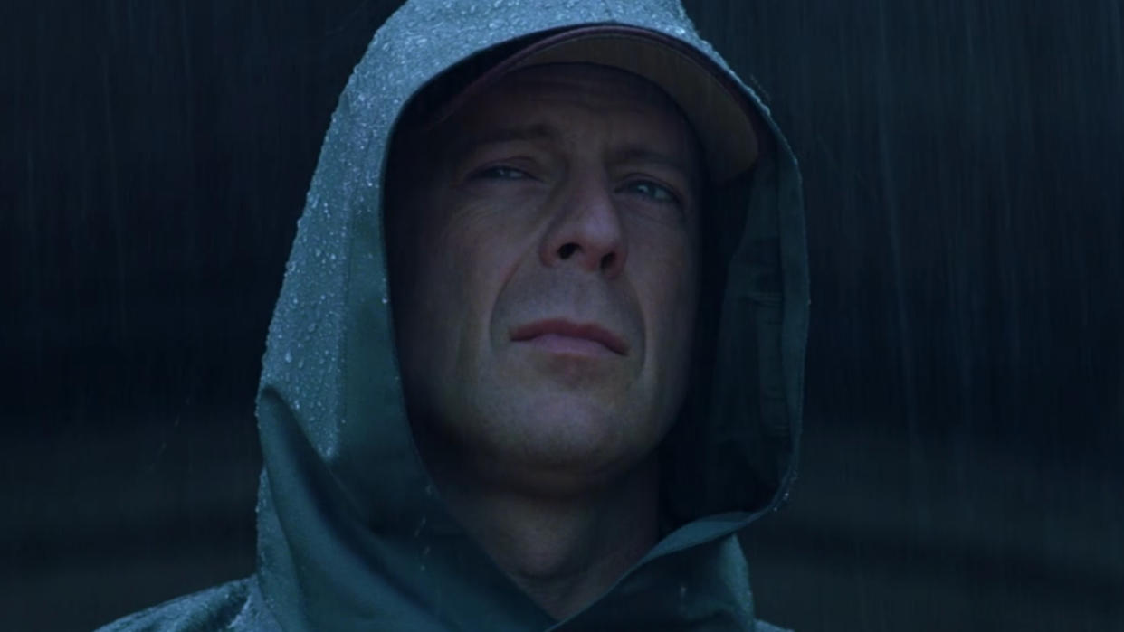  Bruce Willis in Unbreakable. 