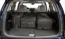 <p>With its third-row seats raised, the Pilot offers 17 cubic feet of cargo space. That, you're probably thinking, isn't much, but most three-row crossovers post low-ish cargo figures behind their third rows. </p>