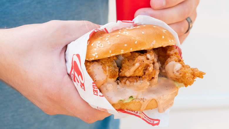 Raising Cane's chicken sandwich