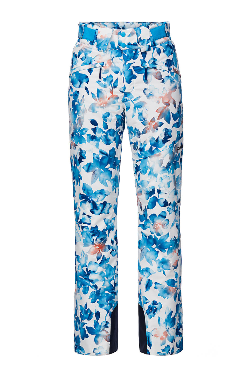 <p><span>Printed ski pants are few and far between, which is an extra reason to love these gorgeous <a rel="nofollow noopener" href="https://www.ellis-brigham.com/products/goldwin-womens-pale-flower-ski-pants/322606" target="_blank" data-ylk="slk:Goldwin Pale Flower Pant;elm:context_link;itc:0;sec:content-canvas" class="link ">Goldwin Pale Flower Pant</a></span><b> (£299.99)</b><span>. The watercolour flower print fabric is waterproof and breathable, and has all the features you need from a top-notch ski pant, such as inner gaiters, adjustable waist tabs and all-weather protection. [Photo: Ellis Brigham]</span> </p>