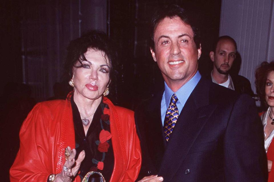<p>SGranitz/WireImage</p> Sylvester Stallone and his mom Jackie Stallone.