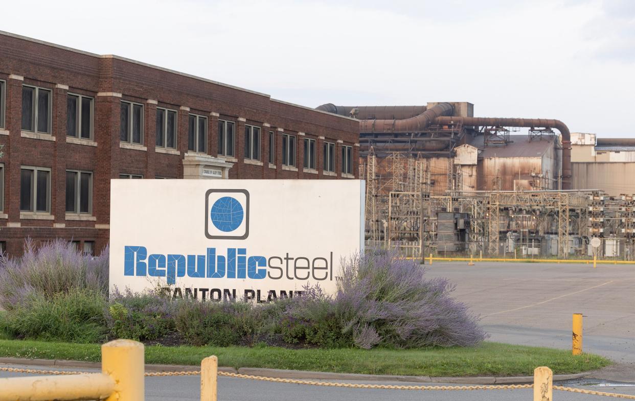 Neighbors say they now have some closure and optimism a year after Republic Steel shut down its Eighth Street NE mill.