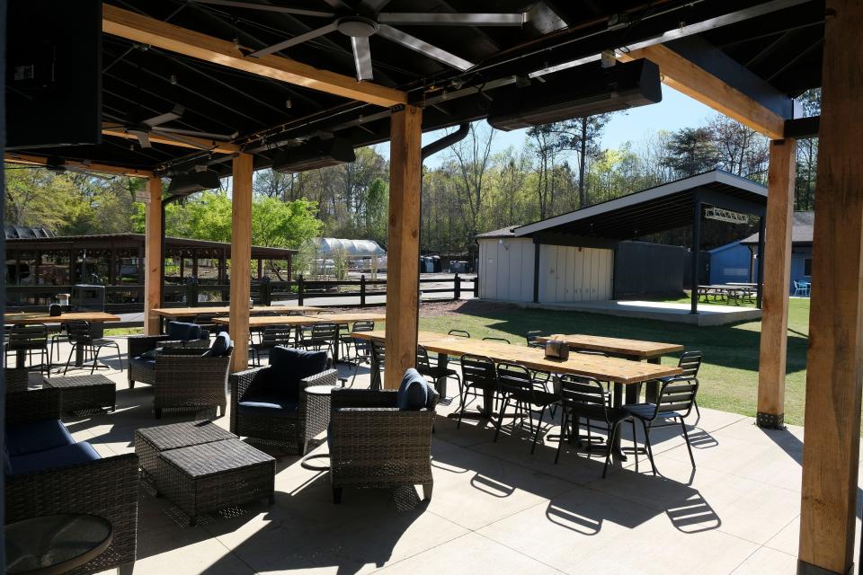 Areas of outdoor relaxation are available at The Venue, a collection of restaurants, a bar, and entertainment venue on Watermelon Road in Tuscaloosa.