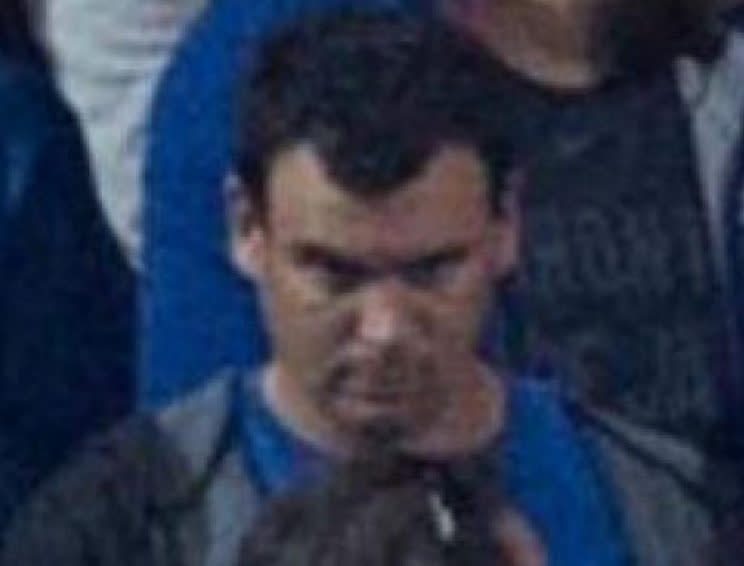 Toronto police released this photo of the alleged suspect in the beer-tossing incident during the AL wild-card game. (Toronto Police)