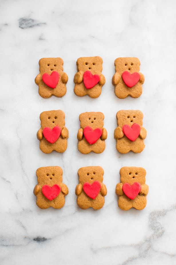 Valentine Bear Cookies