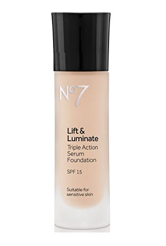 1) No7 Lift & Luminate Triple Action Serum Foundation