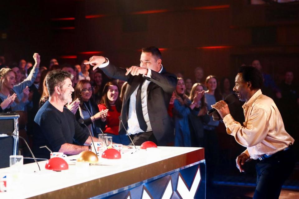 Love/hate: Simon Cowell and David Walliams on Britain's Got Talent (Syco / Thames)